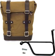 Unit Garage SIDE PANNIER CANVAS + LEFT SUBFRAME TRIUMPH SPEED TWIN, Beige-Brown | U001-1020SX-Beige-Brown