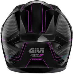 GIVI / ジビ Full face helmet 50.9 ENIGMA Black/Titanium/Pink, Size 60/L | H509FNGBP60