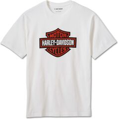 Harley-Davidson Men'S Bar & Shield Tee, White | 99080-24VM