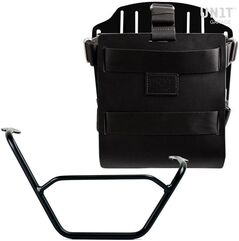 Unitgarage / ユニットガレージ Carrying system in aluminum with adjustable leather front, Quick Release System and right frame, Black/Black | U085+U000+1901DX-Black-Black
