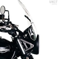 Unit Garage Windshield with GPS support for Triumph Street series, Transparent | 3141-Transparent