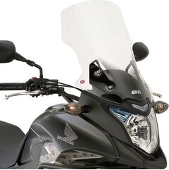 GIVI / ジビ Windscreen for Honda CB500X 13-18, color clear, dim. HxW 49x35 cm, 19 cm higher than oe | D1121ST