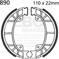 EBCブレーキ Plain モーターサイクル リプレイスメント ブレーキシューズ フロント左側用 | 890