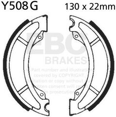 EBCブレーキ モーターサイクル 溝付き リプレイスメント ブレーキシューズ フロント左側用 | Y508G