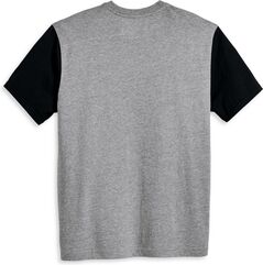 Harley-Davidson Men'S Staple Colorblock Tee, Colorblock-Design-Heather Grey | 96046-23VM