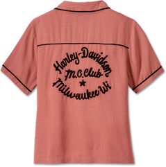 Harley-Davidson Shirt-Woven, Light Mahogany | 96754-23VW