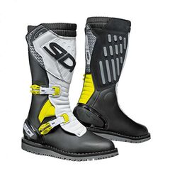 SIDI / シディ オフロード ブーツ Trial (トライアル) Zero.2 ブラック・ホワイト・イエロー