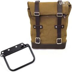 Unitgarage / ユニットガレージ Side Pannier Canvas + Subframe R80 G/S, Beige/Brown | U001+1008_Beige-Brown