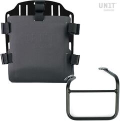 Unitgarage / ユニットガレージ Aluminum bag holder with adjustable front in Hypalon and Quick Release System + subframe, Black | UG007+U000+1009SX-Black