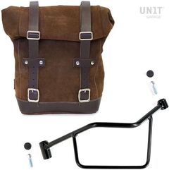 Unitgarage / ユニットガレージ Waxed Suede Side Pannier + Left Subframe R 1200 R LC, ColoradoBrown | U002+2101SX-ColoradoBrown