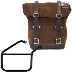 Unitgarage / ユニットガレージ Waxed Suede Side Pannier + Right Subframe Triumph Trident 660, ColoradoBrown | U002+3500DX-ColoradoBrown