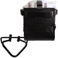 Unitgarage / ユニットガレージ Carrying system in aluminum with adjustable leather front, Quick Release System and frame (2020 until now), Black/Silver | U085+U000+3003DX-Black-Silver