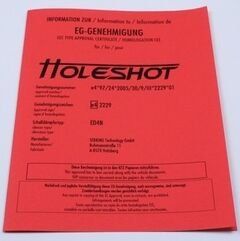 Mizu Holeshotマフラー付属 認証証明書（再発行） | 999911