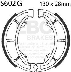 EBCブレーキ モーターサイクル 溝付き リプレイスメント ブレーキシューズ フロント左側用 | S602G