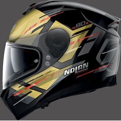 Nolan / ノーラン フルフェイス ヘルメット N80-8 METEOR N-COM, Gold, Size M | N880005880692