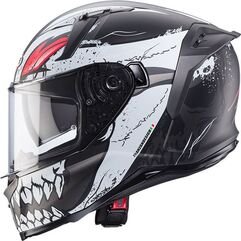 CABERG AVALON X PUNK ヘルメット グレー ホワイト レッド | C2QF60K8