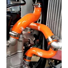 Samco Sport / サムコスポーツ シリコンラジエータークーラントホースキット オレンジ Gas Gas EC 450 / 500 F 2024 - 2025 3ピース | KTM-130-OR