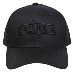 Motogirl MotoGirl Black Logo Cap | MG-CAP04