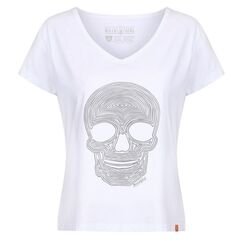 Motogirl Reflective Skull White | RESK-WHT