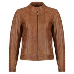Motogirl Valerie Camel Leather Jacket | VLJ-CAM