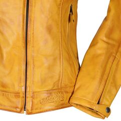 Motogirl Valerie Yellow Leather Jacket | VLJ-YEL