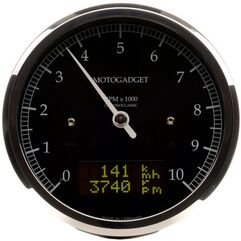 Motogadget / モトガジェット クロノクラシック 8000 (ダークLCD) ポリッシュベゼル | 2004059