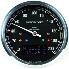 Motogadget / モトガジェット クロノクラシック スピード (ダークLCD) ポリッシュベゼル | 2004081