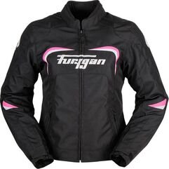 Furygan / フュリガン CYANE レディース テキスタイルジャケット ブラック-ホワイトピンク | 6376