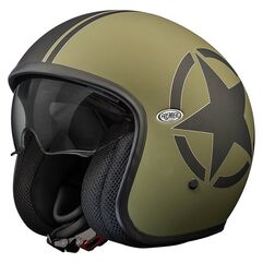 Premier / プレミア Helmets Premier / プレミア Open Face Helmet Vintage Star Military Bm | APJETVIEFIBSMM00XS