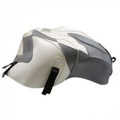 Bagster / バグスター タンクカバー ホワイト/checkerboard スチール グレー Aprilia RSV MILLE/RSV MILLE R 2008-2010 | 1486V