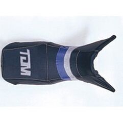 Bagster シートカバー TDM 850 / 93 / YAMAHA PVC ネイビーブルー. AUBERGINE. STEEL G ネイビーブルー/Strip Aubergine/スチールグレー/レター スチールグレー | 2041I