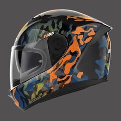 NOLAN / ノーラン Full Face Helmet N60.6 Foxtrot N-com Orange Blue Black | N66000591034