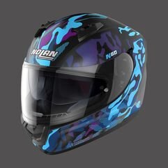 NOLAN / ノーラン Full Face Helmet N60.6 Foxtrot N-com Blue Purple Black | N66000591035