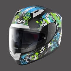 NOLAN / ノーラン Full Face Helmet N60.6 Eufor N-com Blue Green Black | N66000705030