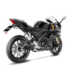 LEOVINCE / レオビンチ SBK LV ONE EVO BLACK 1/1 YAMAHA MT-125/YZF-R125 INOX with catalyst ECE/EU-APPROVED STAINLESS STEEL FULL SYSTEM | 14340EBK