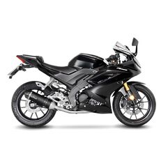 LEOVINCE / レオビンチ SBK LV ONE EVO BLACK 1/1 YAMAHA MT-125/YZF-R125 INOX with catalyst ECE/EU-APPROVED STAINLESS STEEL FULL SYSTEM | 14340EBK