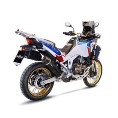 LEOVINCE / レオビンチ SBK LV ONE EVO BLACK HONDA CRF 1100 L AFRICA TWIN/ADVENTURE SPORT/DCT INOX ECE-APPROVED STAINLESS STEEL SLIP-ON | 14355EB