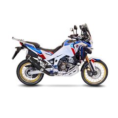 LEOVINCE / レオビンチ SBK LV ONE EVO BLACK HONDA CRF 1100 L AFRICA TWIN/ADVENTURE SPORT/DCT INOX ECE-APPROVED STAINLESS STEEL SLIP-ON | 14355EB