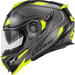 GIVI / ジビ X.27 SECTOR, Matt titanium / black / yellow, Size XL | HX27FSEBY61