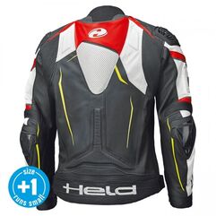 Held / ヘルド Safer II Black-White-Red Leather Jacket | 51933-7