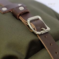 Unitgarage / ユニットガレージ Gobi Canvas bag, Green/Brown | U035-Green-Brown