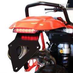 Unitgarage / ユニットガレージ Rear fender with license plate kit, Red | 1651+1682-Red