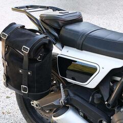 Unitgarage / ユニットガレージ Side Pannier Canvas + Right subframe Ducati Scrambler, Black/Black | U001+1007DX-Black-Black