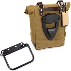 Unitgarage / ユニットガレージ Side Pannier Canvas + Subframe R80 G/S, Beige/Brown | U001+1008_Beige-Brown
