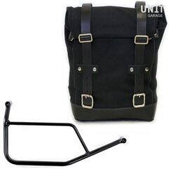 Unitgarage / ユニットガレージ Side Pannier Canvas + Subframe R 1200 R, Black/Black | U001+1421-Black-Black