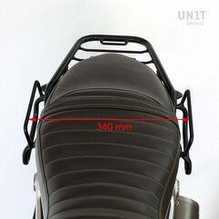 Unitgarage / ユニットガレージ Side Pannier Canvas + Symmetrical Double Subframe NineT, Black/Brown | U001+1632+A2-Black-Brown