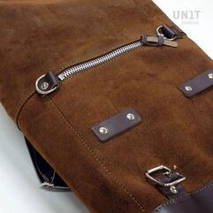 Unitgarage / ユニットガレージ Waxed Suede Side Pannier + Subframe R 1200 R, ColoradoBrown | U002+1421-ColoradoBrown