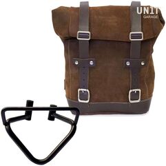 Unitgarage / ユニットガレージ Waxed Suede Side Pannier + Right Subframe husqvarna 200 (2020 until now), ColoradoBrown | U002+3003DX-ColoradoBrown