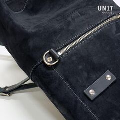 Unitgarage / ユニットガレージ Waxed Suede Side Pannier + Right Subframe Triumph Trident 660, JetBlack | U002+3500DX-JetBlack