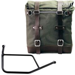 Unitgarage / ユニットガレージ Canvas Side Pannier Scram 22L-30L + Subframe R 1200 R, Green/Brown | U201+1421-Green-Brown